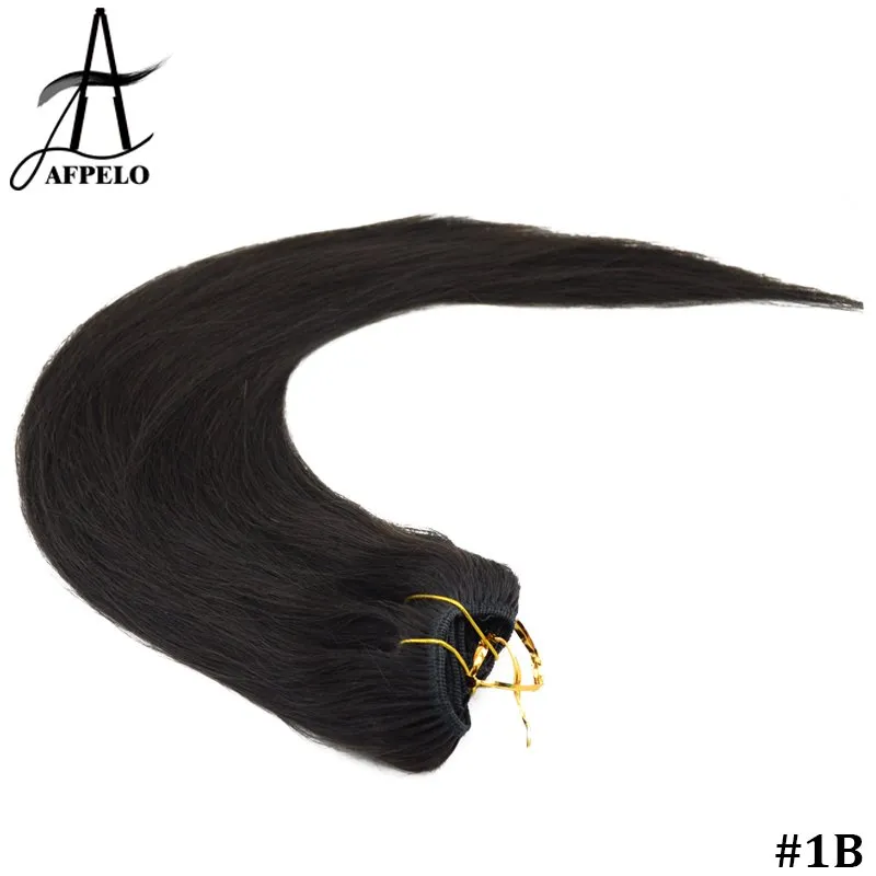 Wavy Clip in lasni podaljški za črne lase