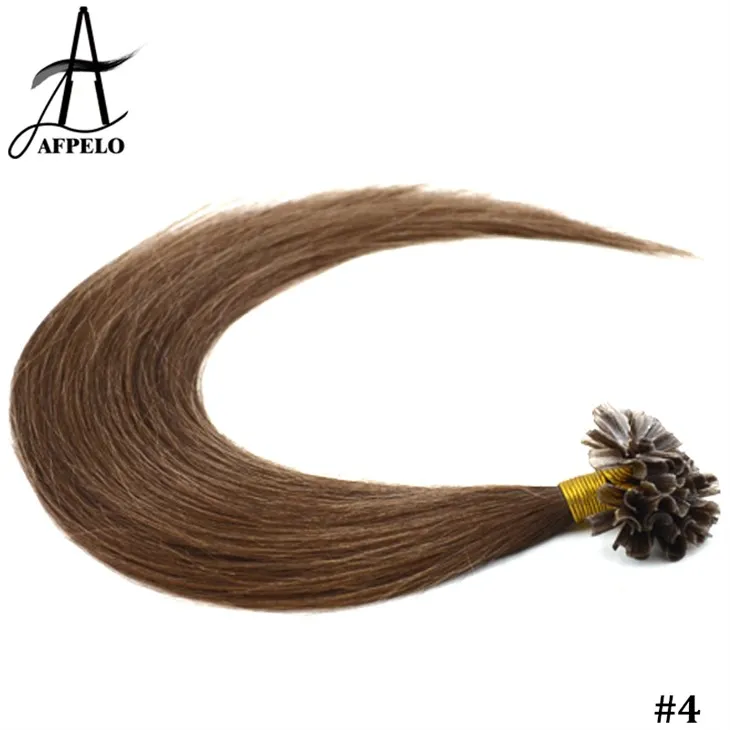 Rjavi lasni podaljški za konice nohtov